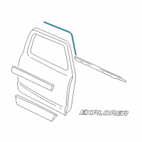 OEM 2002 Ford Explorer Sport Reveal Molding Diagram - F67Z-9820493-AAA