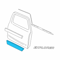 OEM Ford Explorer Sport Lower Molding Diagram - 1L2Z-9820878-AAA