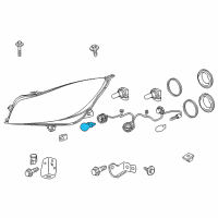 OEM Chevrolet Suburban 3500 HD Parking/Turn Lamp Bulb Diagram - 13596817