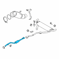 OEM 2019 BMW X7 Front Muffler Diagram - 18-30-8-487-382