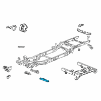 OEM 2021 GMC Yukon Transmission Crossmember Diagram - 23358844