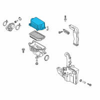 OEM 2013 Hyundai Veloster Cover-Air Cleaner Diagram - 28111-2V300