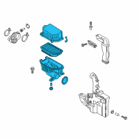 OEM 2015 Hyundai Veloster Cleaner Assembly-Air Diagram - 28110-2V600