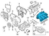 OEM 2016 Nissan Maxima Collector-Intake Manifold Diagram - 14010-4RA0B