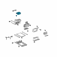 OEM Toyota Sienna Rear Cup Holder Diagram - 58805-08010-E0