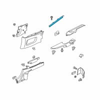 OEM Ford Mustang Belt Weatherstrip Diagram - FR3Z-76297B07-B