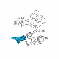 OEM Toyota Solara Headlamp Switch Diagram - 84140-07111