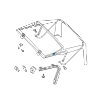 OEM 2000 Jeep Wrangler Pivot-Rear Diagram - 55175813AC