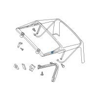 OEM 1997 Jeep Wrangler Pivot-Rear Diagram - 55175813AC