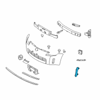 OEM 2008 Nissan 350Z Reflector Assembly-Front Side, L Diagram - 26145-CF40A