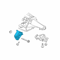 OEM 2011 Ram 1500 INSULATOR-Engine Mount Diagram - 55398569AC