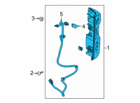 OEM 2020 Chevrolet Silverado 2500 HD Tail Lamp Diagram - 84733537