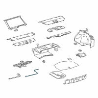 OEM 2010 Lexus IS350 Handle, Jack Diagram - 09113-22020