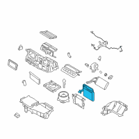 OEM 2006 Ford Fusion Evaporator Core Diagram - 6E5Z-19860-AA