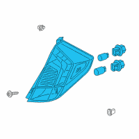 OEM 2015 Honda Fit Taillight Assy., R. Diagram - 33500-T5A-A11