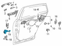 OEM Toyota Mirai Door Check Diagram - 68630-62020