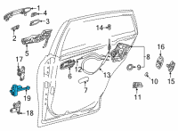 OEM 2021 Toyota Mirai Door Check Diagram - 68630-62020