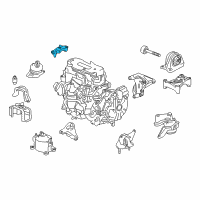 OEM 2017 Honda Accord Bracket, Engine Side Mounting Diagram - 50620-T3W-J01