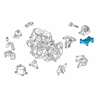 OEM 2017 Honda Accord Bracket, Engine Mounting Base (Upper) (RR) Diagram - 50685-T3W-J01