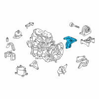 OEM Honda Accord Bracket, RR. Engine Mounting Diagram - 50610-T3V-A01