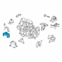 OEM 2017 Honda Accord Insulator, FR. Engine Mount Heat Diagram - 50839-T3V-A01
