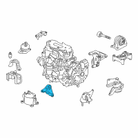 OEM 2017 Honda Accord Bracket, FR. Engine Mounting Diagram - 50630-T3V-A01