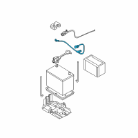 OEM 2004 Nissan Sentra Cable Assy-Battery Earth Diagram - 24080-4Z700