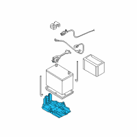 OEM Nissan Sentra Bracket Battery Diagram - 64860-4Z000