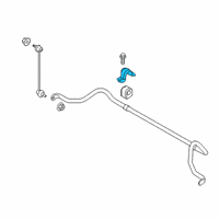 OEM 2018 Toyota Yaris iA Stabilizer Bar Bracket Diagram - 48824-WB001