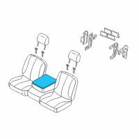 OEM Dodge Ram 3500 Cover-ARMREST Bin Diagram - 1DP411D5AA