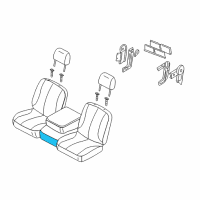 OEM 2006 Dodge Ram 3500 Front Seat Center Cushion Diagram - 1DP391D5AA