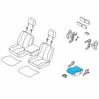 OEM 2005 Dodge Ram 1500 Cover-Floor Console Bin Diagram - 1BQ601DVAA