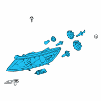 OEM 2011 Kia Optima Driver Side Headlight Assembly Diagram - 921014U030