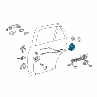 OEM 2020 Toyota Land Cruiser Lock Assembly Diagram - 69050-60100
