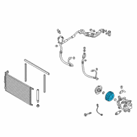 OEM Kia Forte5 Pulley Assembly-Air Conditioner Compressor Diagram - 976434V010