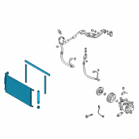 OEM Hyundai Condenser Assembly-Cooler Diagram - 97606-F2200