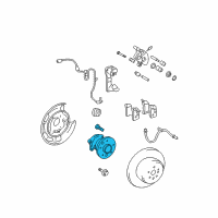 OEM 2005 Toyota Camry Hub & Bearing Diagram - 42450-48011