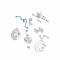 OEM 2006 Toyota Highlander ABS Sensor Wire Diagram - 89516-48030