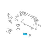 OEM 2003 Dodge Ram 2500 Hose-Radiator Inlet Diagram - 55056945AE