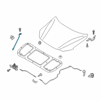 OEM 2020 Hyundai Ioniq Rod Assembly-Hood Stay Diagram - 81170-G2000