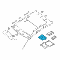 OEM 2021 Nissan Maxima Map Lamp Assy Diagram - 26430-9DL7B