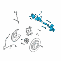 OEM 2020 Hyundai Tucson CALIPER Kit-RR Brake, LH Diagram - 58310-D3A71