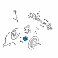 OEM 2017 Hyundai Tucson Rear Wheel Hub And Bearing Assembly Diagram - 52730-D3000