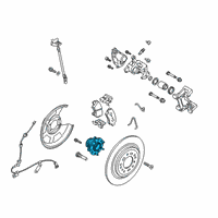 OEM 2019 Kia Sportage Rear Wheel Hub & Bearing Assembly Diagram - 52730D3000