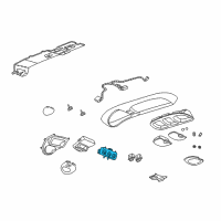 OEM 2005 Ford Expedition Climate Control Module Diagram - 2L1Z19980BA