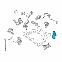 OEM Nissan Murano Engine Mounting Insulator, Rear Diagram - 11320-1AA1B