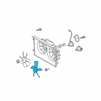 OEM Scion Fan Blade Diagram - 16361-28081