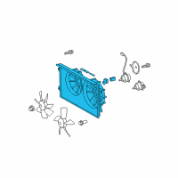 OEM Scion tC Fan Shroud Diagram - 16711-28170