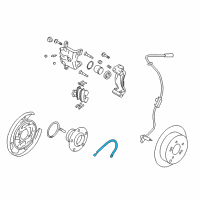 OEM Hyundai Tucson Tube-Hose To Rear Brake, RH Diagram - 58737-2E310