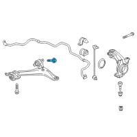 OEM 2015 Honda Accord Bolt, Flange 12X51 Diagram - 90118-T2A-A10